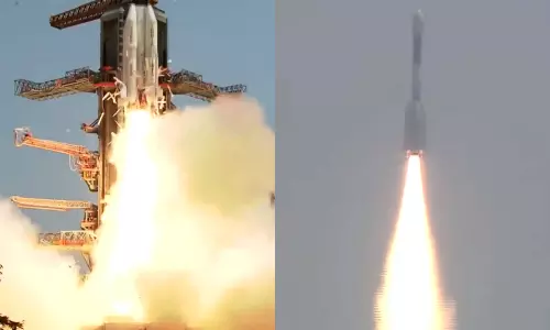 வெற்றிகரமாக விண்ணில் நிலைநிறுத்தப்பட்டது ஜி.எஸ்.எல்.வி.எப்-12 ராக்கெட்