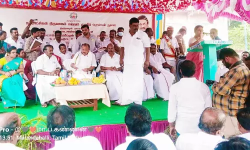 மாரண்டஅள்ளி பேரூராட்சியில் ரூ.2.03 கோடி மதிப்பீட்டில் புதிய திட்ட பணிகள் அடிக்கல் நாட்டு விழா