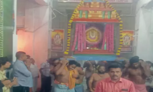 வைகாசி விசாக திருவிழாவையொட்டி இந்திர வாகனத்தில் பகவதி அம்மன் வீதி உலா