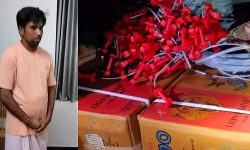 காசர்கோடு அருகே 2800 கிலோ ஜெலட்டின் குச்சிகள், பயங்கர வெடிமருந்துகள் பறிமுதல்