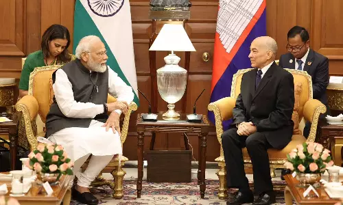 ஜனாதிபதி, பிரதமர் மோடியுடன் கம்போடியா மன்னர் சந்திப்பு