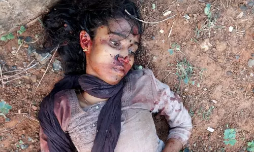 உடையார்பாளையம் அருகே இளம்பெண்ணை கொன்று சாலையோரம் உடல் வீச்சு?