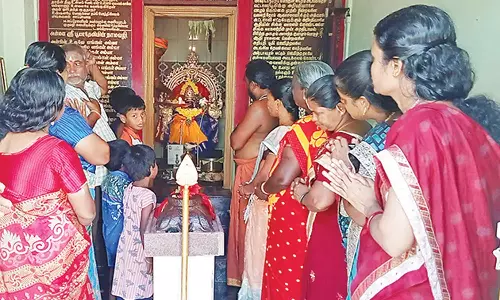 கோவில்பட்டி அருகே பூமாதேவி ஆலயத்தில் அக்னி நட்சத்திர நிவர்த்தி சிறப்பு பூஜை