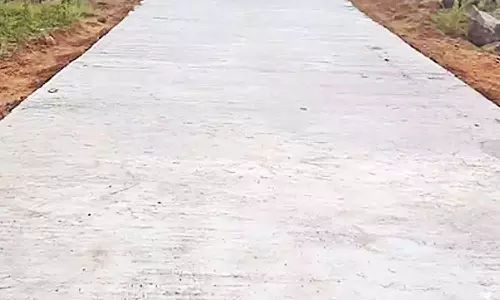 புதிய சிமெண்ட் சாலை திறப்பு