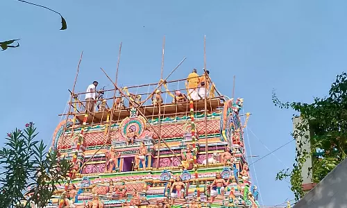 அரியலூர் ஆலந்துறையார் கோவிலில் மகாகும்பாபிஷேகம்