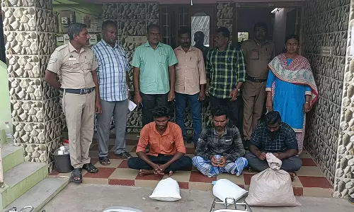 ஆந்திராவில் இருந்து அரசு பஸ்சில் 21 கிலோ கஞ்சா கடத்திய 3 பேர் கைது