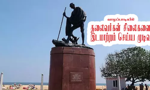 தலைவர்கள் சிலைகளை இடமாற்றம் செய்ய முடிவு