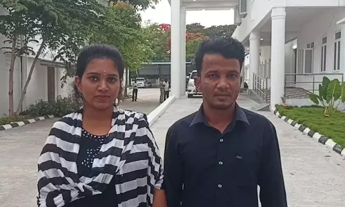 தருமபுரி போலீஸ் சூப்பிரண்டு அலுவலகத்தில் பாதுகாப்பு கேட்டு காதல் ஜோடி தஞ்சம்