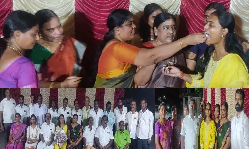 பொன்னேரி அருகே யுபிஎஸ்சி தேர்வில் தேர்ச்சி பெற்ற மாணவிக்கு கிராம மக்கள் சார்பில் பாராட்டு விழா