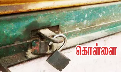 கடையின் பூட்டை உடைத்து செல்போன்கள், பணம் கொள்ளை