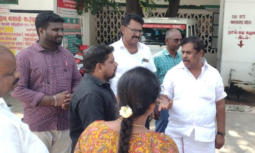 கடத்தூர் அரசு மருத்துவமனையில்  எம்.எல்.ஏ ஆய்வு