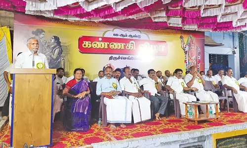 வைகாசி விசாக தேர் திருவிழாவை முன்னிட்டுதிருச்செங்கோட்டில் கண்ணகி விழா