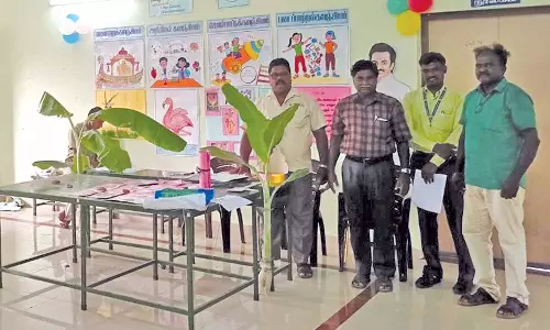 வேதாரண்யத்தில், எண்ணும் எழுத்தும் பயிற்சி