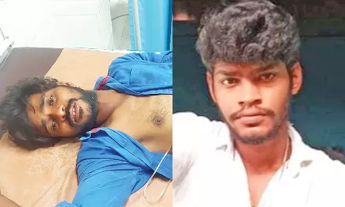 மோட்டார் சைக்கிளில் சென்றபோது விபத்து- இடுப்பில் சொருகி வைத்திருந்த மதுபாட்டில்கள் குத்தியதில் வாலிபர் பலி