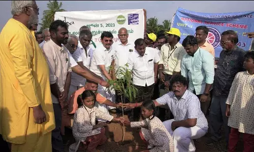 1.1 கோடி மரங்கள் நட காவேரி கூக்குரல் இயக்கம் இலக்கு: ஈஷா சார்பில் கோவையில் மரம் நடு விழா