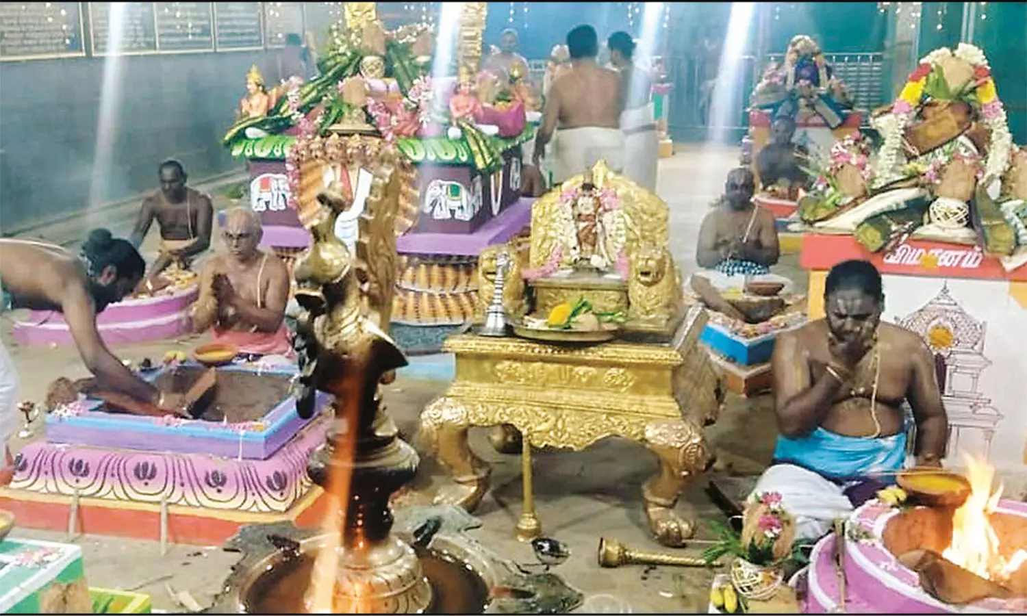 திருவந்திபுரம் தேவநாதசாமி கோவிலில் பாலாலயம் தொடங்கியது