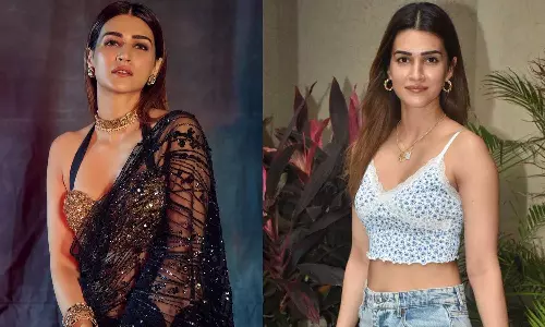 திருப்பதியில் சாமி தரிசனம் செய்த கீர்த்தி சனோன்.. திடீரென முத்தமிட்ட இயக்குனர்