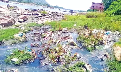 குமாரபாளையம் காவிரி ஆற்றில் சட்ட விரோதமாக சாயக்கழிவு நீர் கலப்பு