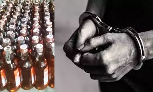 சாராயம், மது விற்ற 2 பேர் கைது