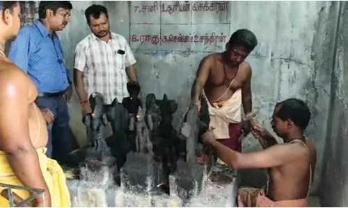 கீழப்பாவூர் திருவாலீஸ்வரர் கோவிலில் பாலாலயம்
