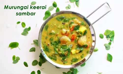 சத்தான சுவையான முருங்கைக்கீரை சாம்பார்