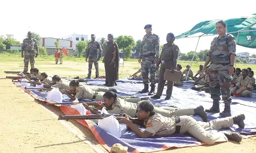 நெல்லையில் தேசிய மாணவர் படையின் 3-வது பட்டாலியன் பெண்கள் அணிக்காக வீரர் தேர்வு