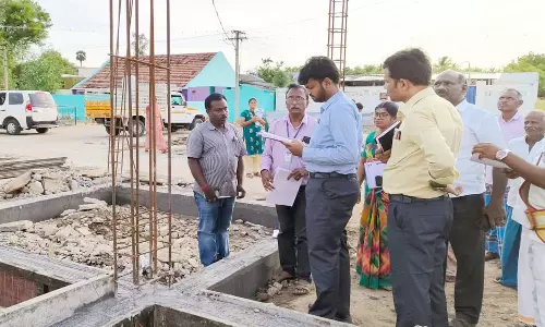 வளர்ச்சி திட்டப்பணிகள் கலெக்டர் நேரில் ஆய்வு