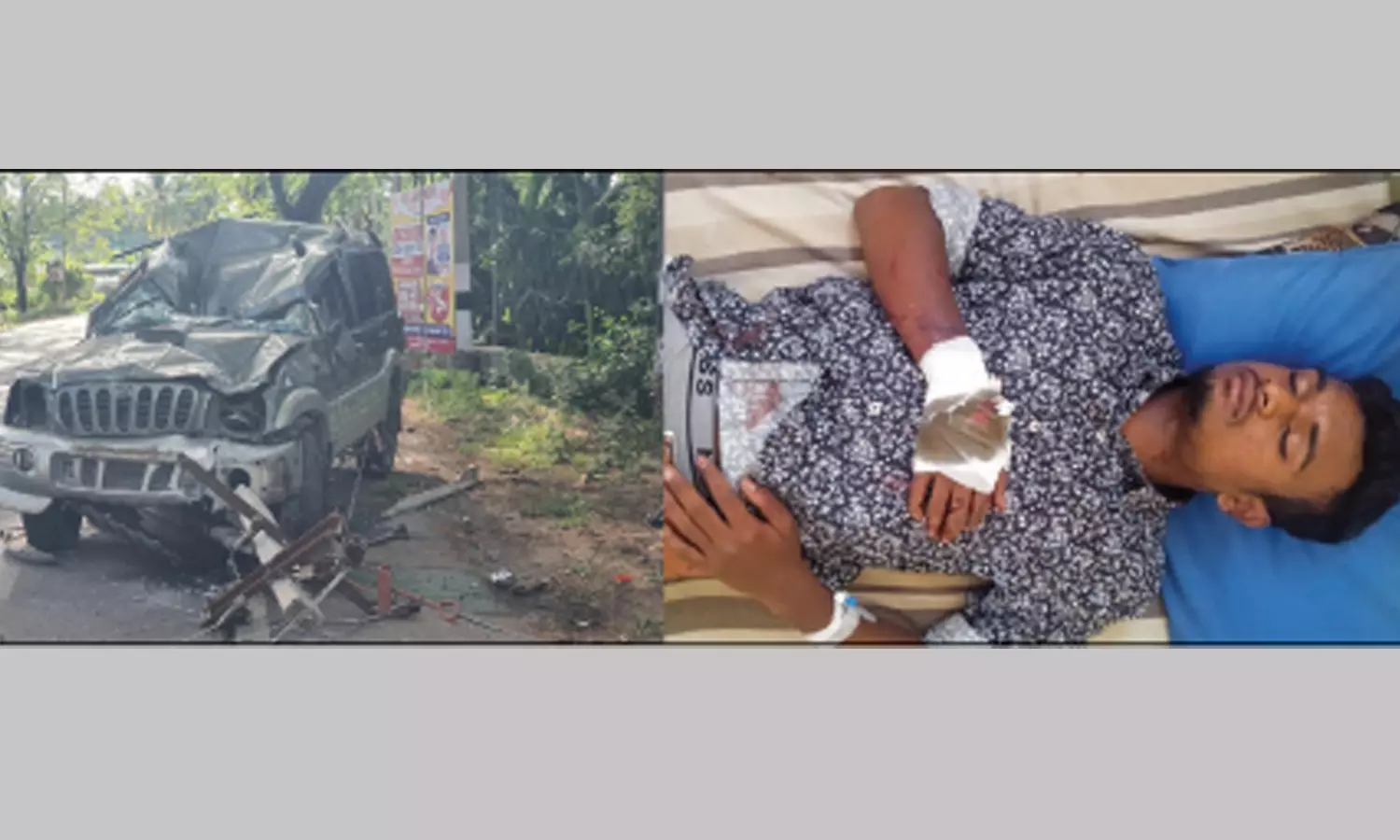 மேட்டுப்பாளையம் அருகே கார் மின்கம்பம் மீது மோதி விபத்து மேட்டுப்பாளையம் அருகே கார் மின்கம்பம் மீது மோதி விபத்து