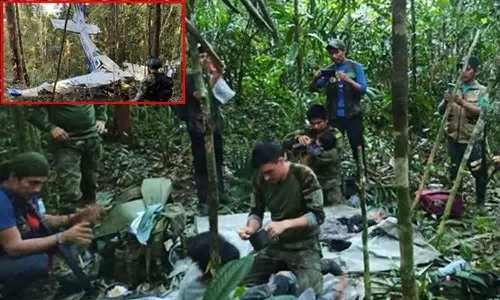 விமான விபத்தில் சிக்கிய 4 குழந்தைகள்- 40 நாட்களுக்கு பின் உயிருடன் மீண்ட அதிசயம்