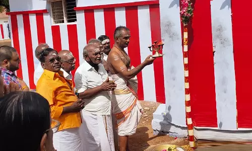 ஆறுமுகநேரி சோமநாத சுவாமி கோவில் ஆனி உத்திரப்பெருவிழா முகூர்த்தக்கால் நடப்பட்டது