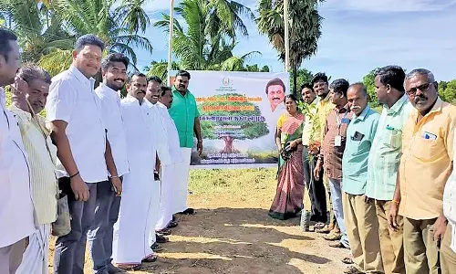 சங்கரன்கோவிலில் நெடுஞ்சாலை பகுதிகளில் மரக்கன்றுகள் நடும் நிகழ்ச்சி