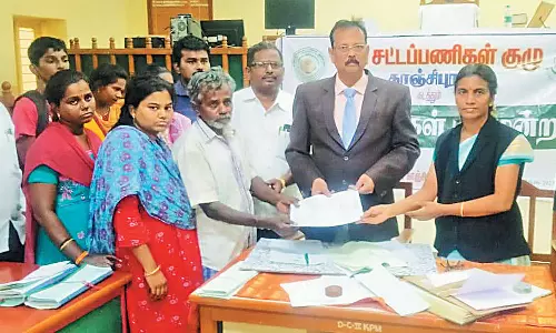 காஞ்சிபுரத்தில் லோக் அதாலத்தில் 48 வழக்குகளுக்கு தீர்வு