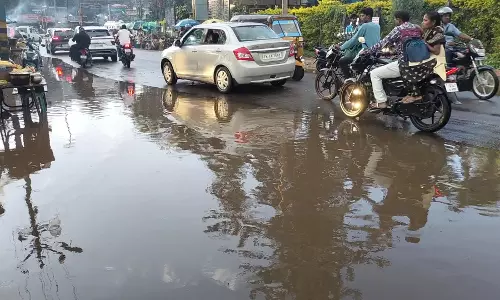 ஏற்காடு அண்ணா பூங்கா சாலையில் தேங்கி நிற்கும் சாக்கடை நீர்