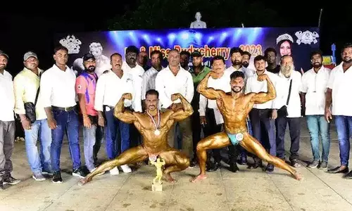 புதுவையில் ஆணழகன் போட்டி