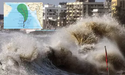 பிபோர்ஜோய் புயல் எதிரொலி: மும்பையில் பலத்த மழை- விமான சேவை பாதிப்பு