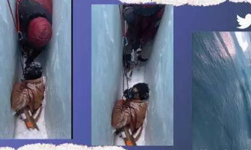 எவரெஸ்ட் சிகரத்தில் ஆழமான விரிசலில் விழுந்தவர் மீட்பு
