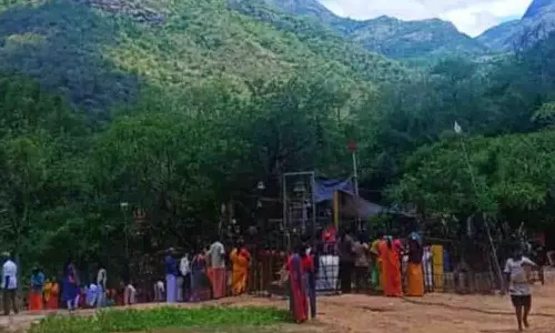 உடுமலை - வனப்பகுதி கட்டளை மாரியம்மன் கோயில் சிறப்பு வழிபாடு செய்ய குவிந்த மக்கள்