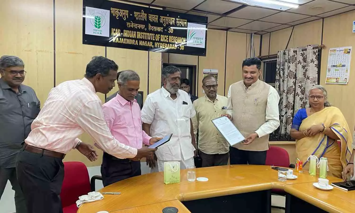 இந்திய நெல் ஆராய்ச்சி நிறுவனத்துடன் இணைந்து செயல்பட ஒப்பந்தம்