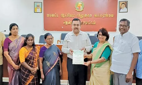 இலஞ்சி பாரத் மாண்டிசோரி பள்ளிக்கு சிறந்த பள்ளிக்கான பசுமை -சுற்றுச்சூழல் விருது