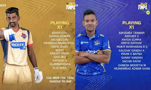 வெற்றிக் கணக்கை தொடங்கும் ஆர்வத்தில் சேப்பாக் சூப்பர் கில்லீஸ்... சேலம் அணிக்கு எதிரான ஆட்டத்தில் பேட்டிங் தேர்வு