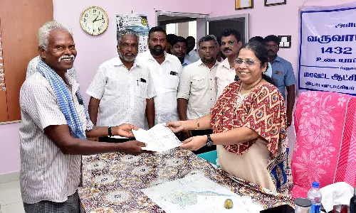 ஜெயங்கொண்டத்தில் ஜமாபந்தி-மாவட்ட கலெக்டர் நேரடி விசாரணை