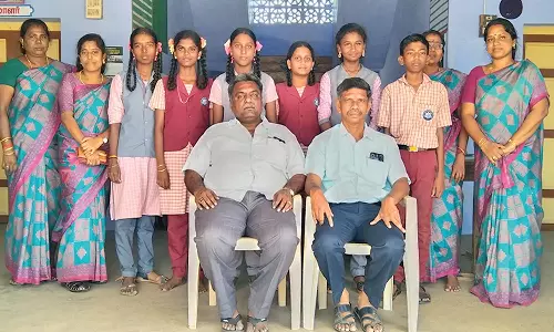 தேசிய திறனாய்வு தேர்வில் வெற்றி பெற்ற மாணவர்களுக்கு பாராட்டு