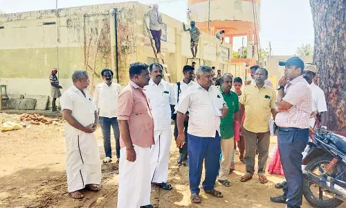 சாலியமங்களம் ஊராட்சியில்  வளர்ச்சி திட்டப்பணி குறித்து கலெக்டர் ஆய்வு