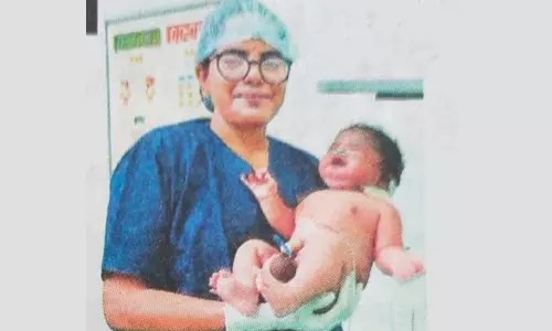 ஆந்திராவில் 5.2 கிலோ எடையில் பிறந்த ஆண் குழந்தை