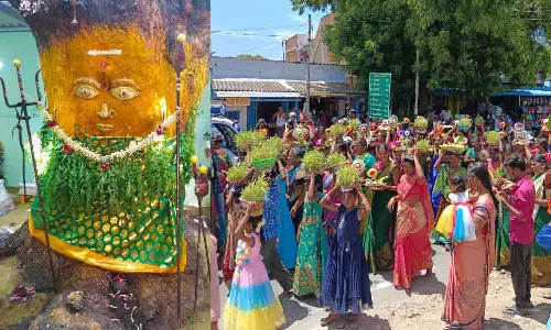 பல்லடம் அருகே அம்மனுக்கு பொங்கல் பூச்சாட்டு விழா