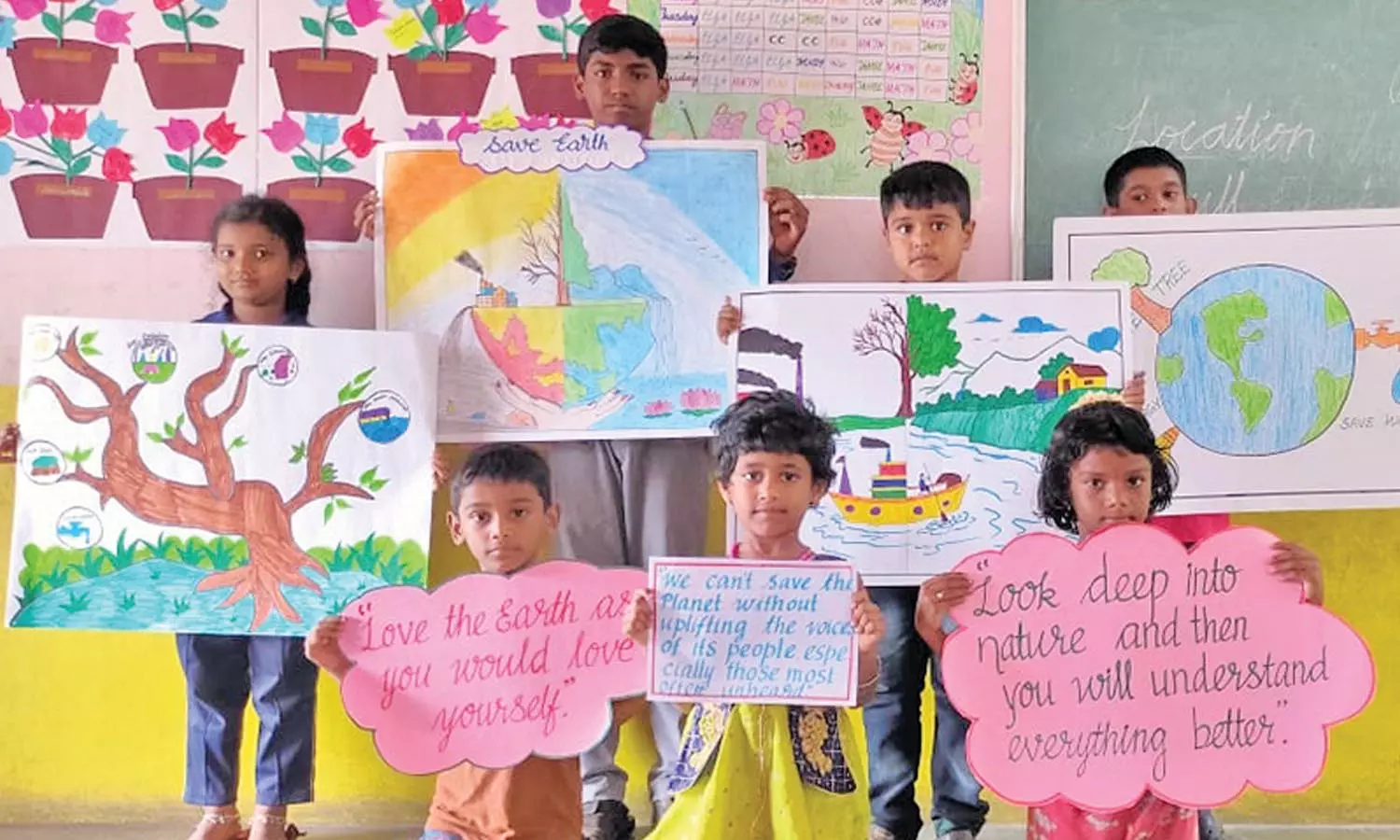 ட்ரஷர் ஐலண்ட் இன்டர்நேஷனல் பள்ளியில் பூமி பாதுகாப்பு விழிப்புணர்வு நிகழ்ச்சி