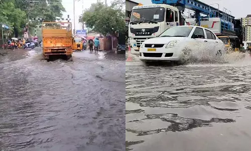 சென்னையில் விடிய விடிய மழை: சாலைகள், தெருக்கள் வெள்ளக்காடானது- வாகன ஓட்டிகள் கடும் அவதி