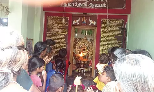 கோவில்பட்டி அருகே பூமாதேவி ஆலயத்தில் அன்னதான பூஜை