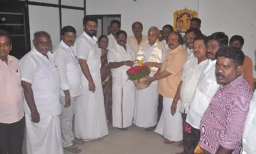 புதுவை தி.மு.க.வினர் திருவாரூர் திரள சிவா எம்.எல்.ஏ. அழைப்பு