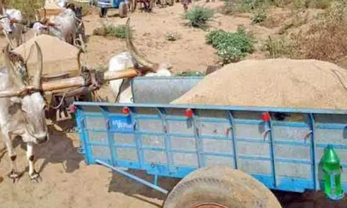 அனுமதியின்றி மணல் ஏற்றி வந்த 3 மாட்டு வண்டிகள் பறிமுதல்